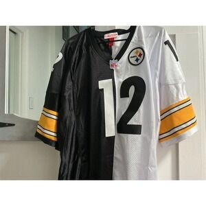 Mitchell & Ness Terry Bradshaw Pittsburgh Steelers Split Jersey 1976 Throwback